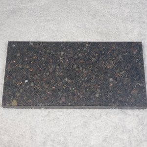 Quartz Stone Cutting Board cheese sushi charcuterie tray 5x10 black brown copper